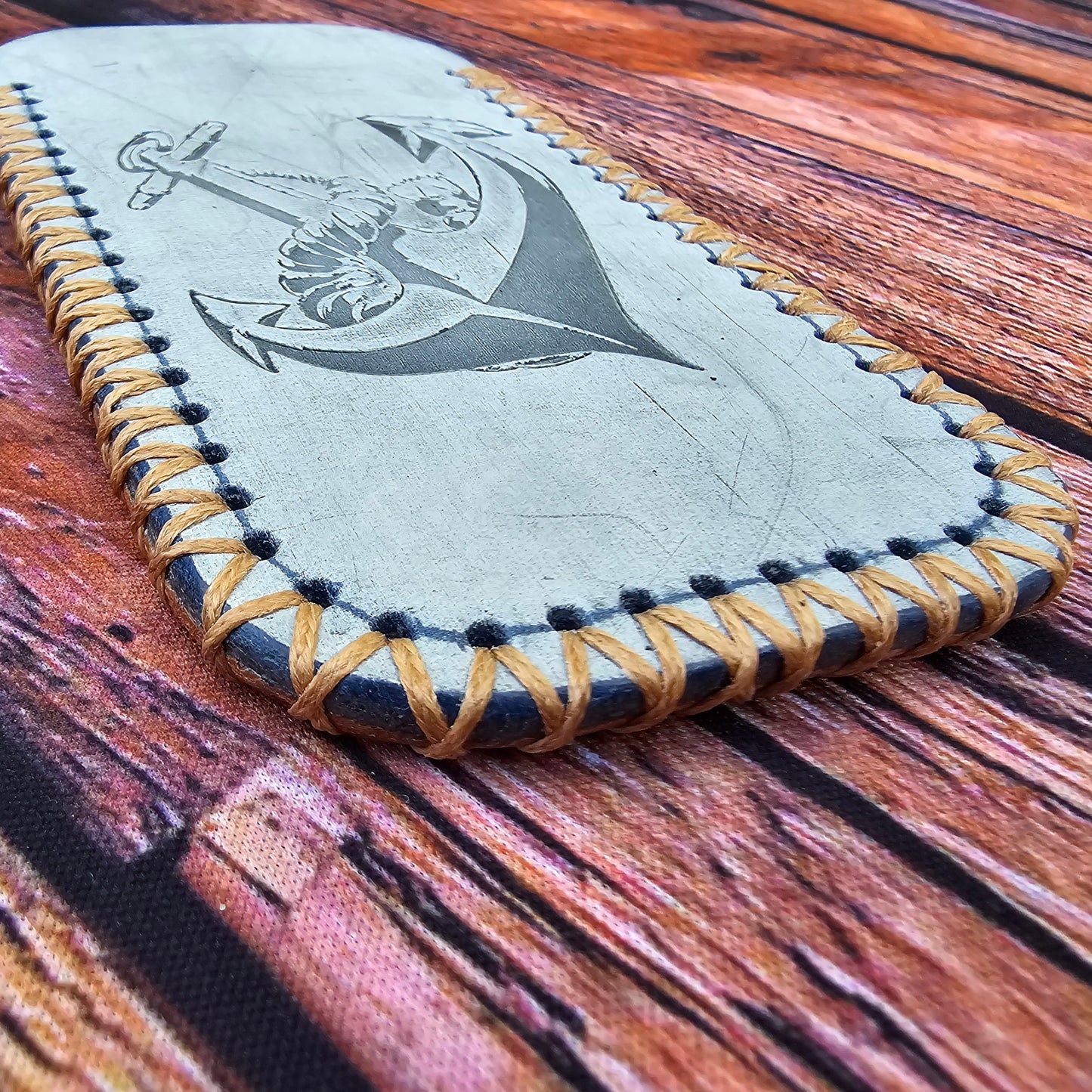 Premium Leather Slip "Waxy Sailor" V1 (LG) Italian Phantom Leather