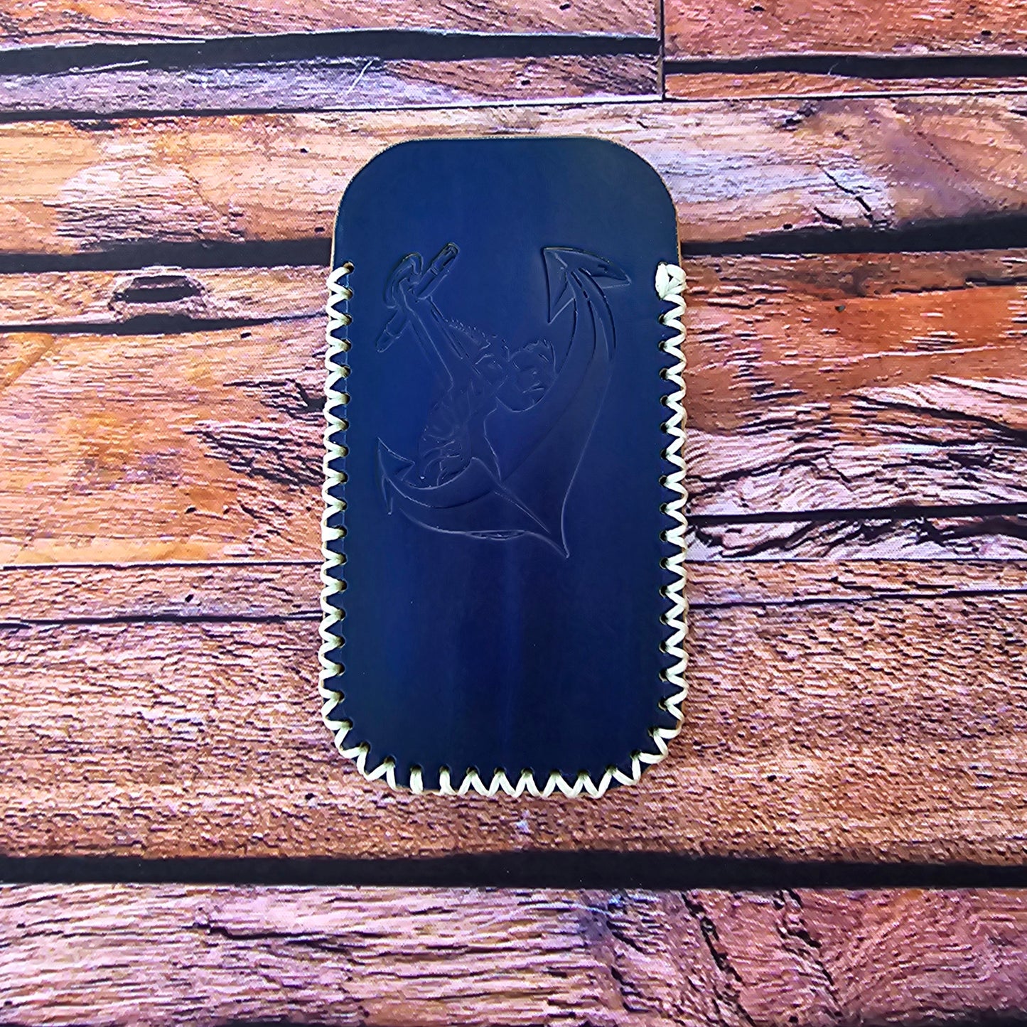 Premium Leather Slip "Blue Sailor" (LG) - Italian Veg Tanned Leather