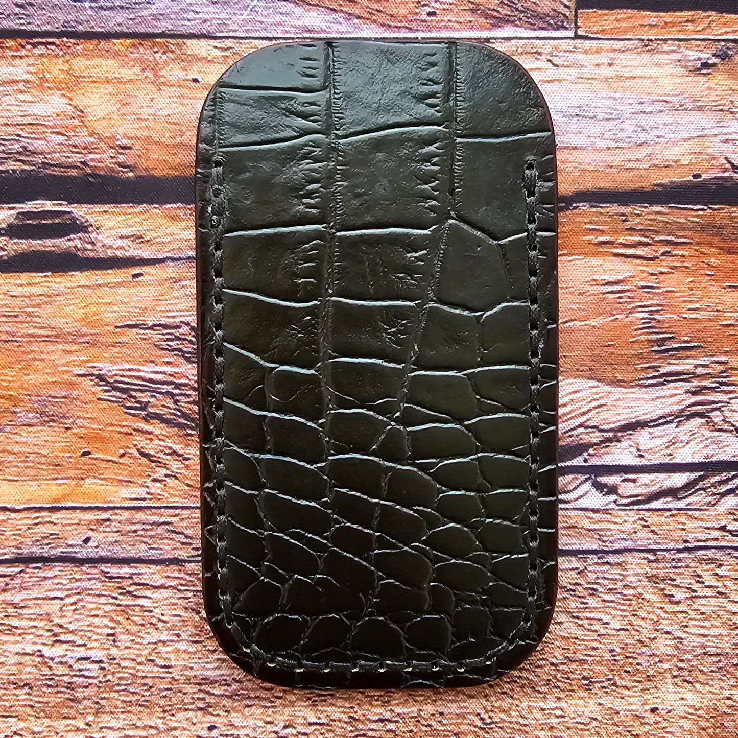 Premium Leather Slip "Rose Skull" (LG) Italian Veg Tanned Leather