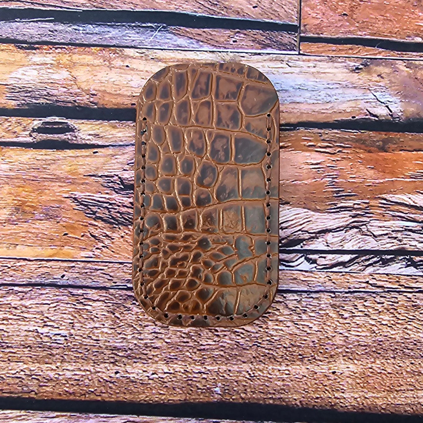 Premium Leather Slip "Modern Rustic Paisley" (SM) Italian Embossed Leather