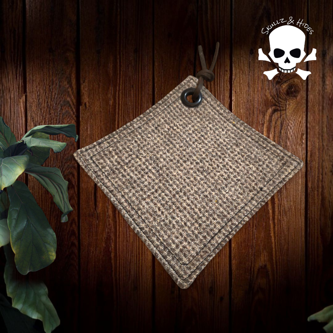 Luxury EDC Pocket Hank "Camber Sands" 5.00"x5.00" British Tweed