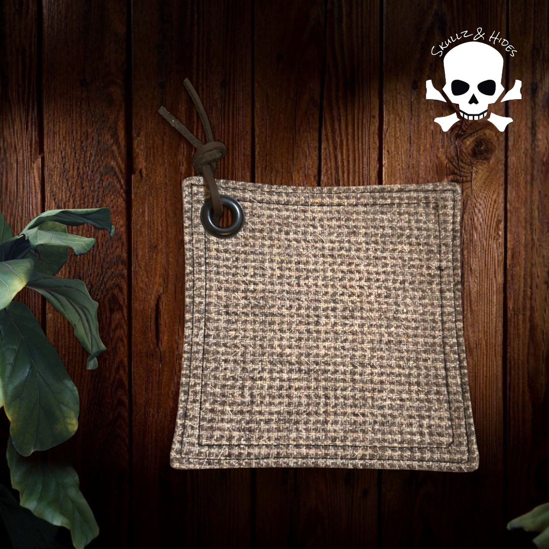 Luxury EDC Pocket Hank "Camber Sands" 5.00"x5.00" British Tweed