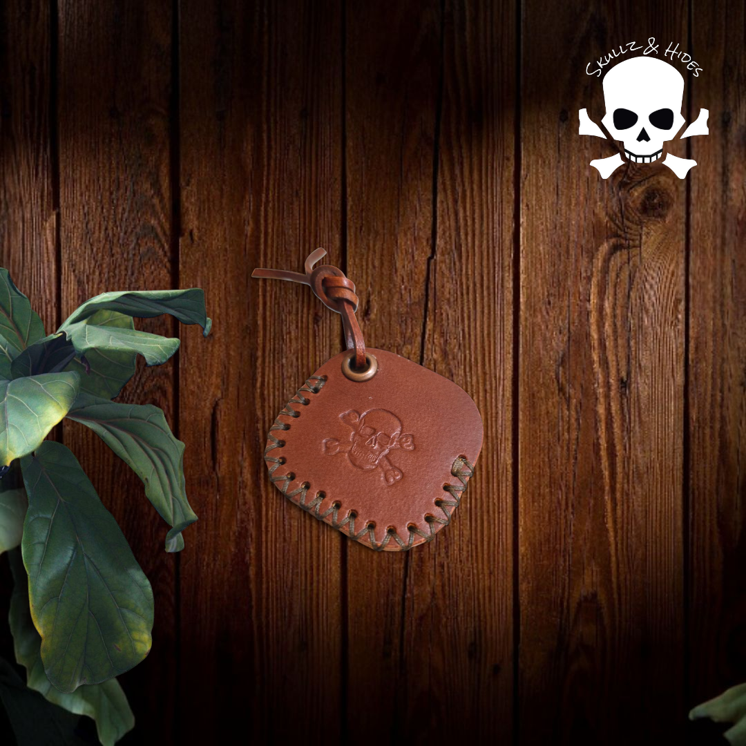 Skullz & Bones Coin Slip V1 - Cognac Italian Buttero Leather (M)