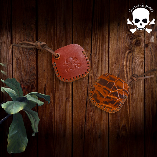 Skullz & Bones Coin Slip V1 - Cognac Italian Buttero Leather (M)