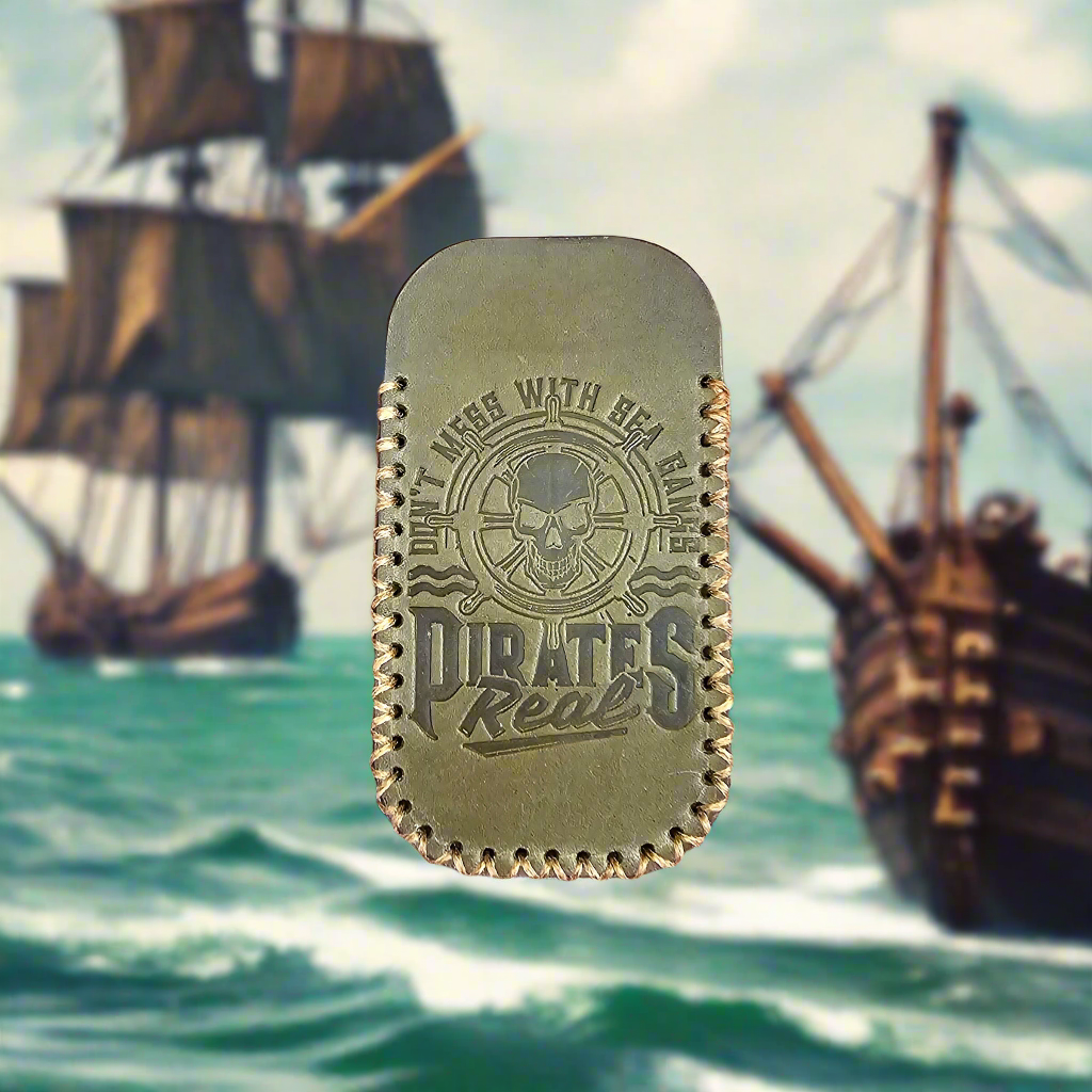 Piraten Label Slip "Pirates Real" V1 Grau &amp; Braun (SM)