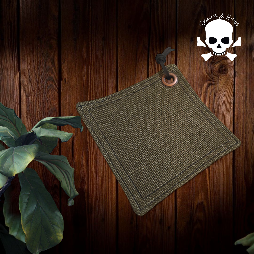 Luxuriöses Taschentuch „The Chocolate Burlap“, 5,00 x 5,00 Zoll, 100 % in den USA hergestellt