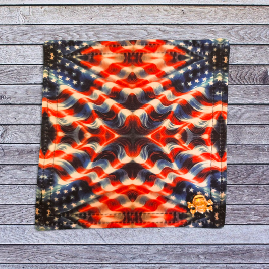 USA Patriotic Hank "Abstract USA Flag" 5.00"x5.00"