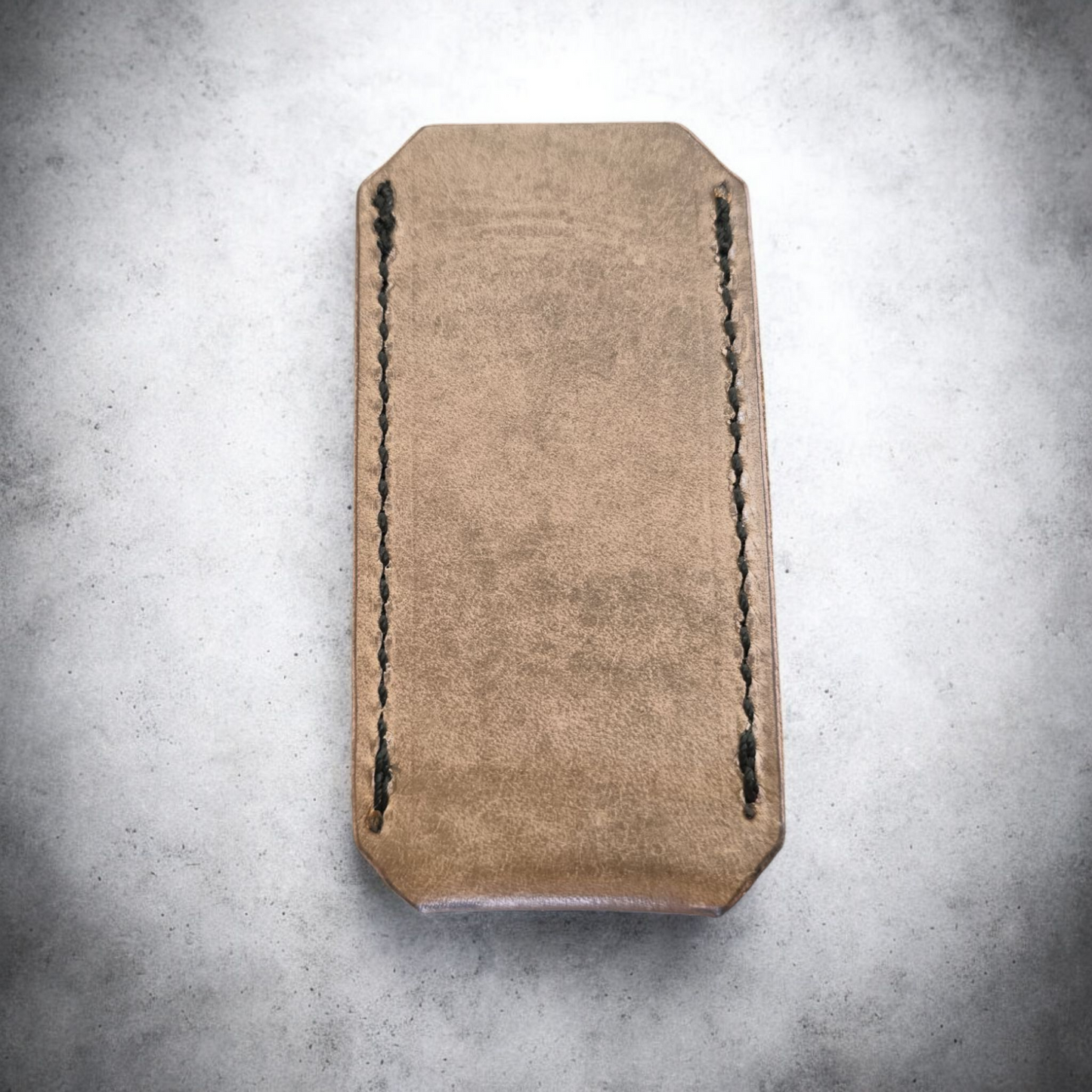 Leather Pocket Knife Slip - The Knife Buddy  (LG) Grey
